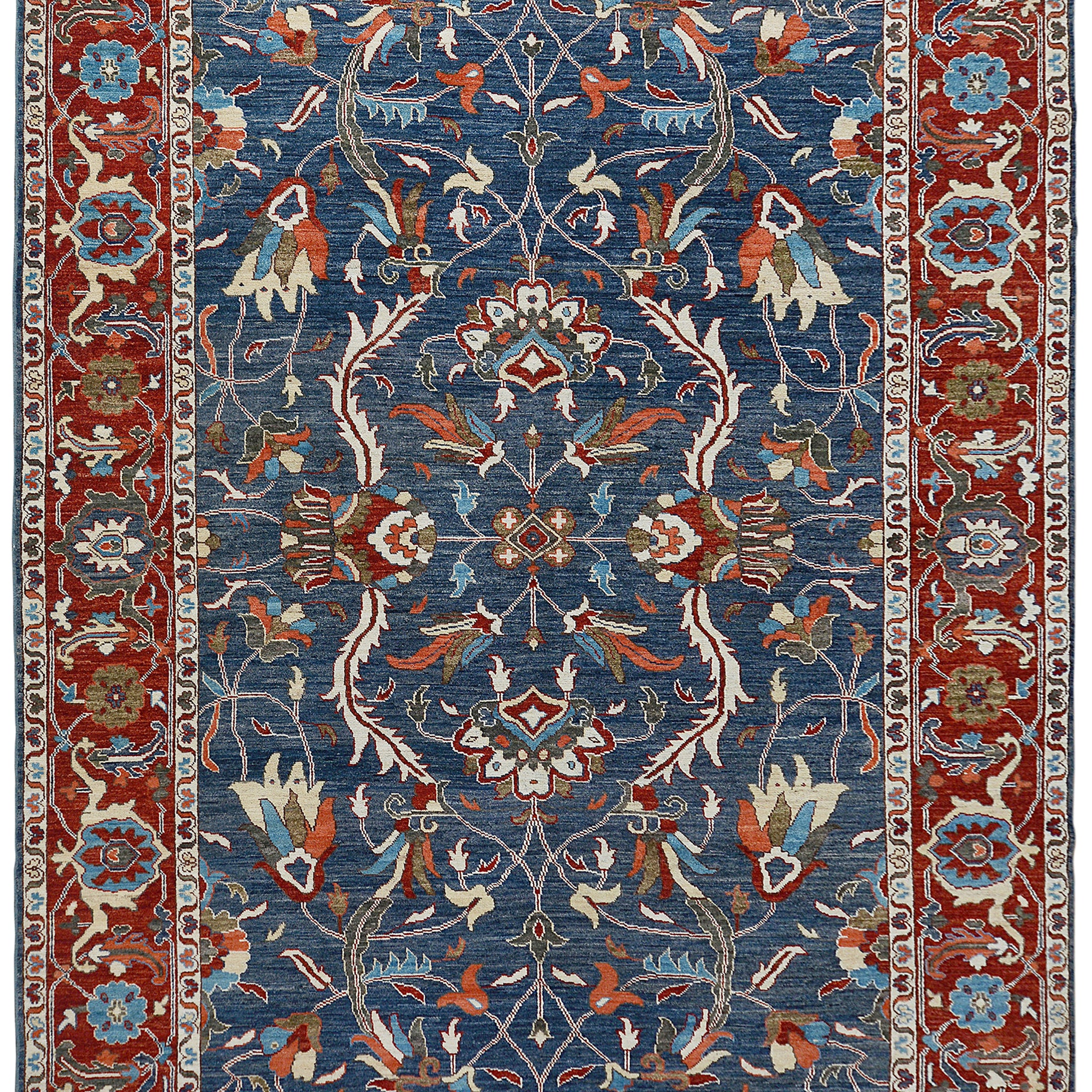 Floral Oushak Turkish Area Rug 9x13