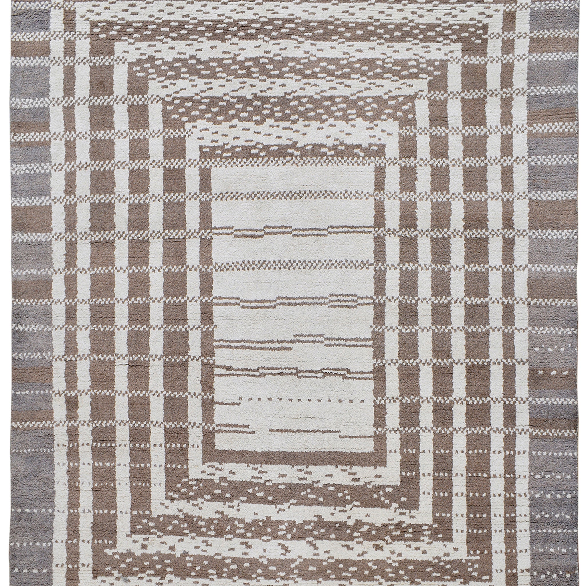 Tribal Ivory Moroccan Area Rug 8x10