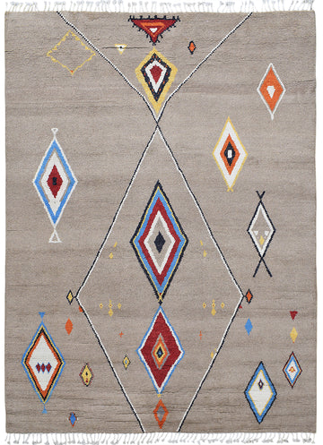 Tribal Moroccan Oriental Area Rug 8x11