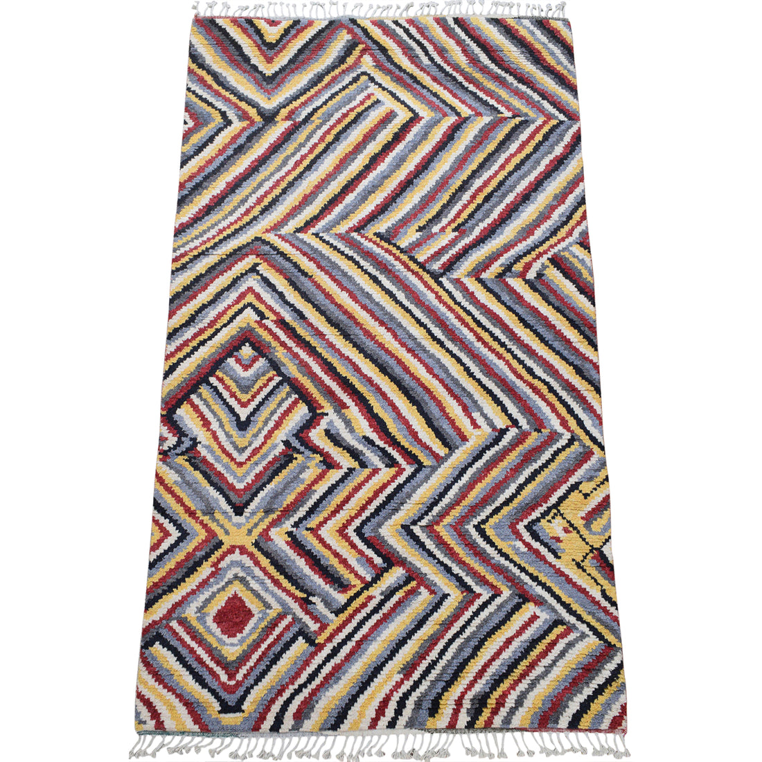 Modern Moroccan Area Rug 6x9