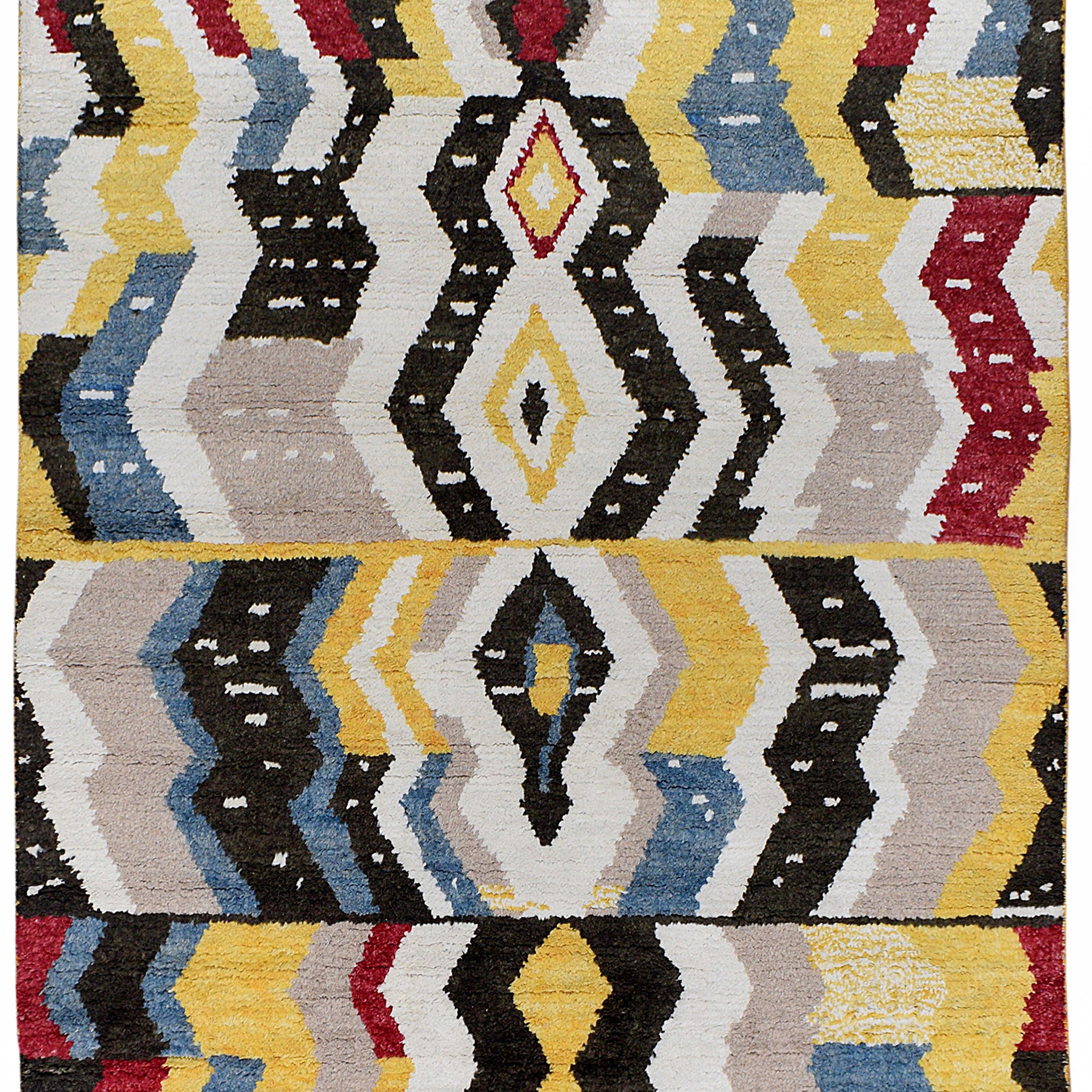 Modern Moroccan Oriental Area Rug 5x8