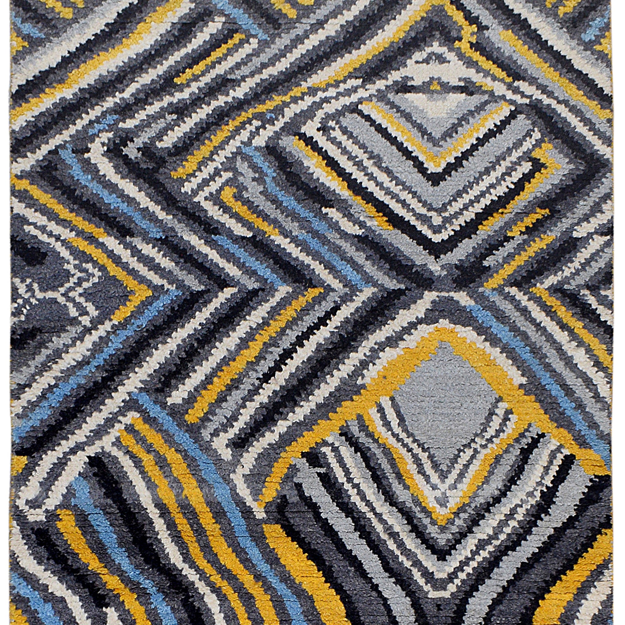 Abstract Moroccan Modern Area Rug 4x6