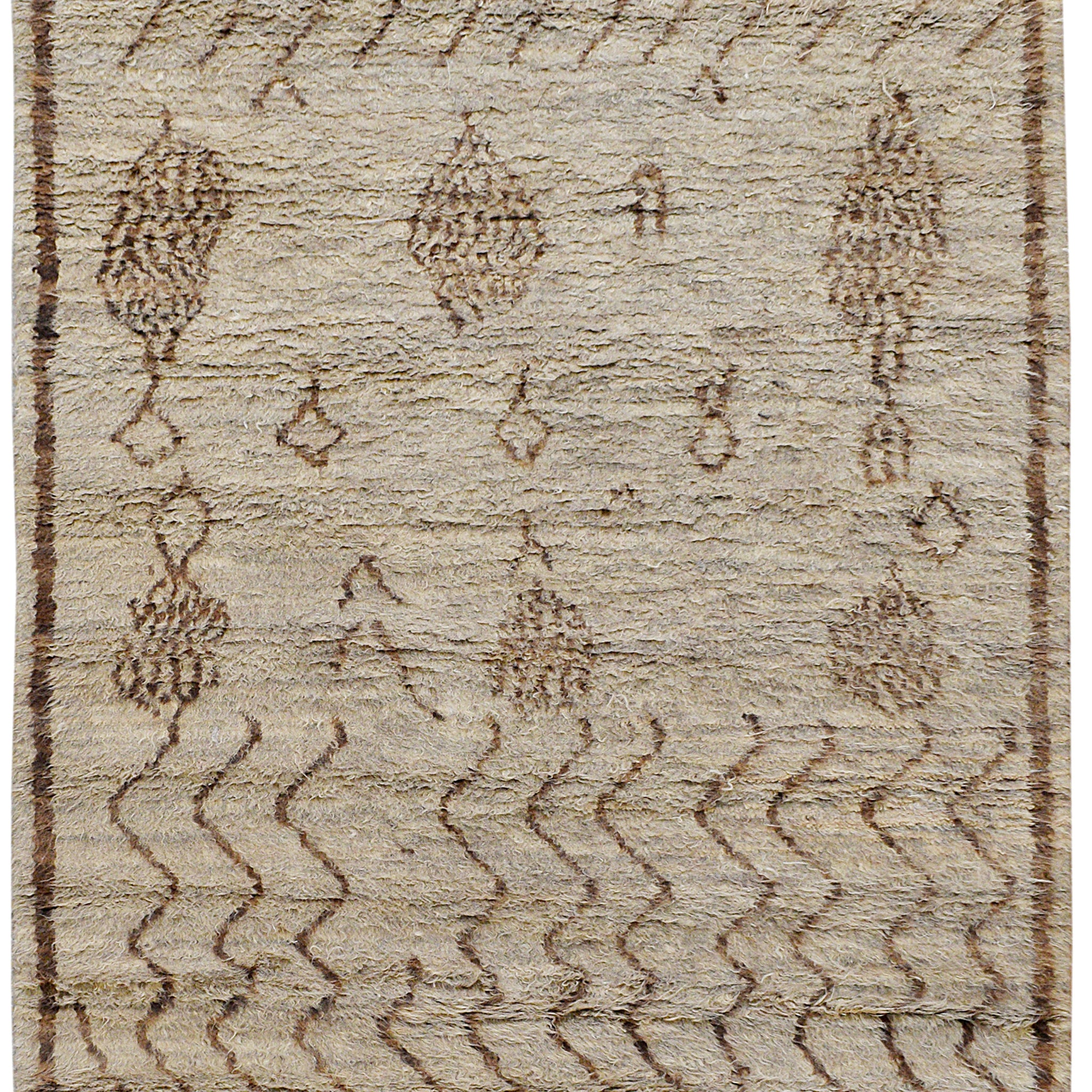 Thick Plush Tribal Shaggy Moroccan Oriental Area Rug 5x8