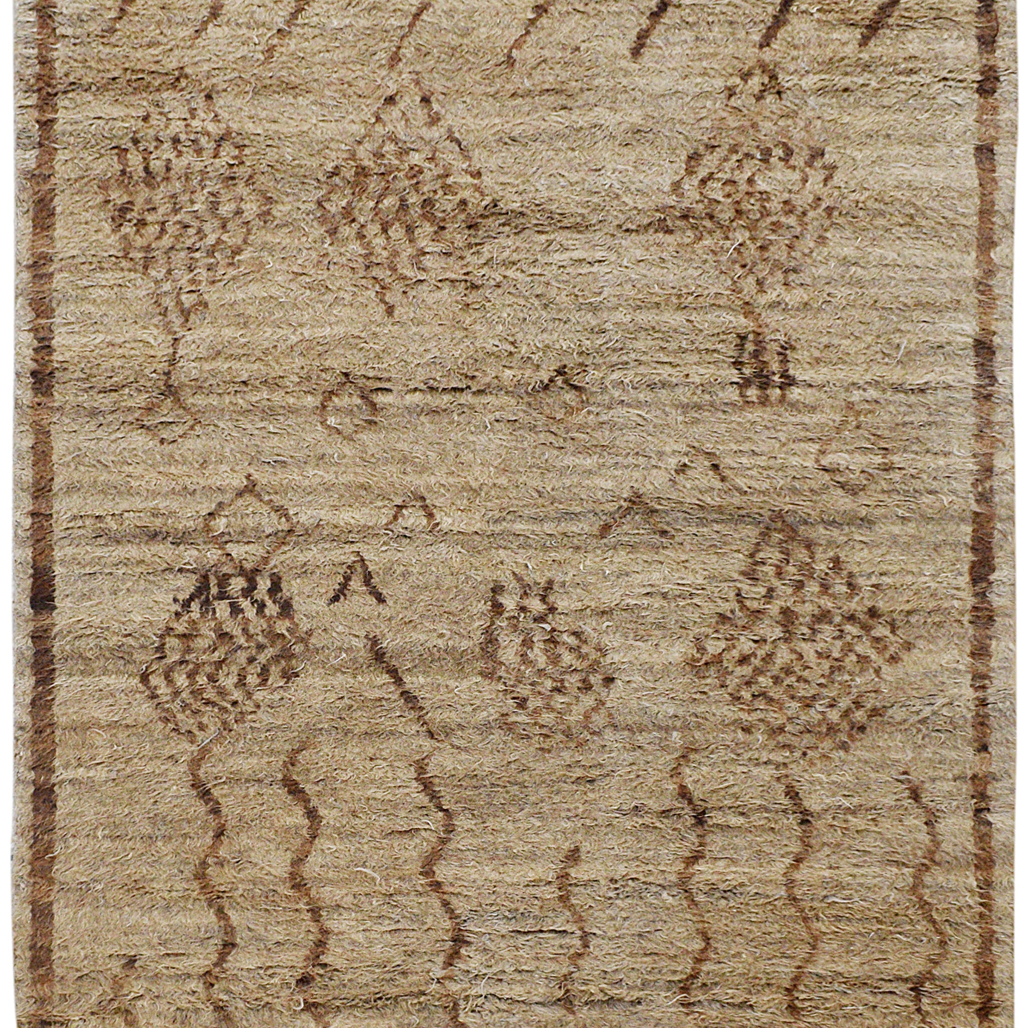 Thick Plush Tribal Shaggy Moroccan Area Rug 5x8