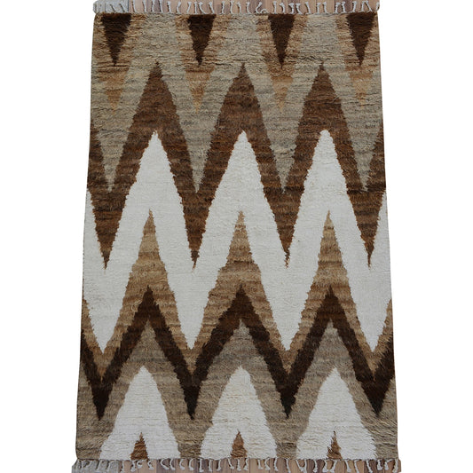 Thick Plush Chevron Moroccan Oriental Area Rug 5x8