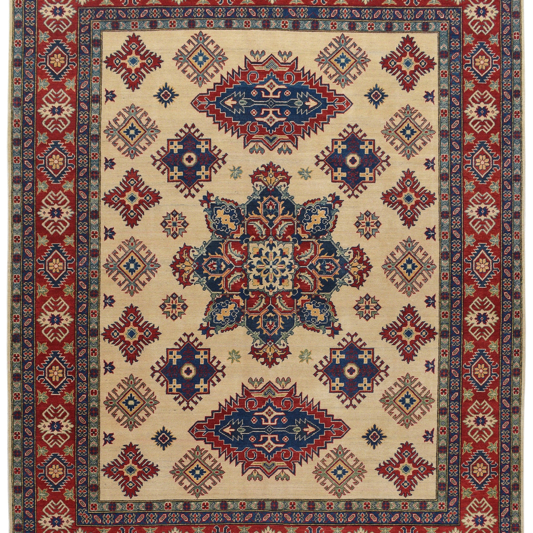 Geometric Super Kazak Oriental Area Rug 8x10