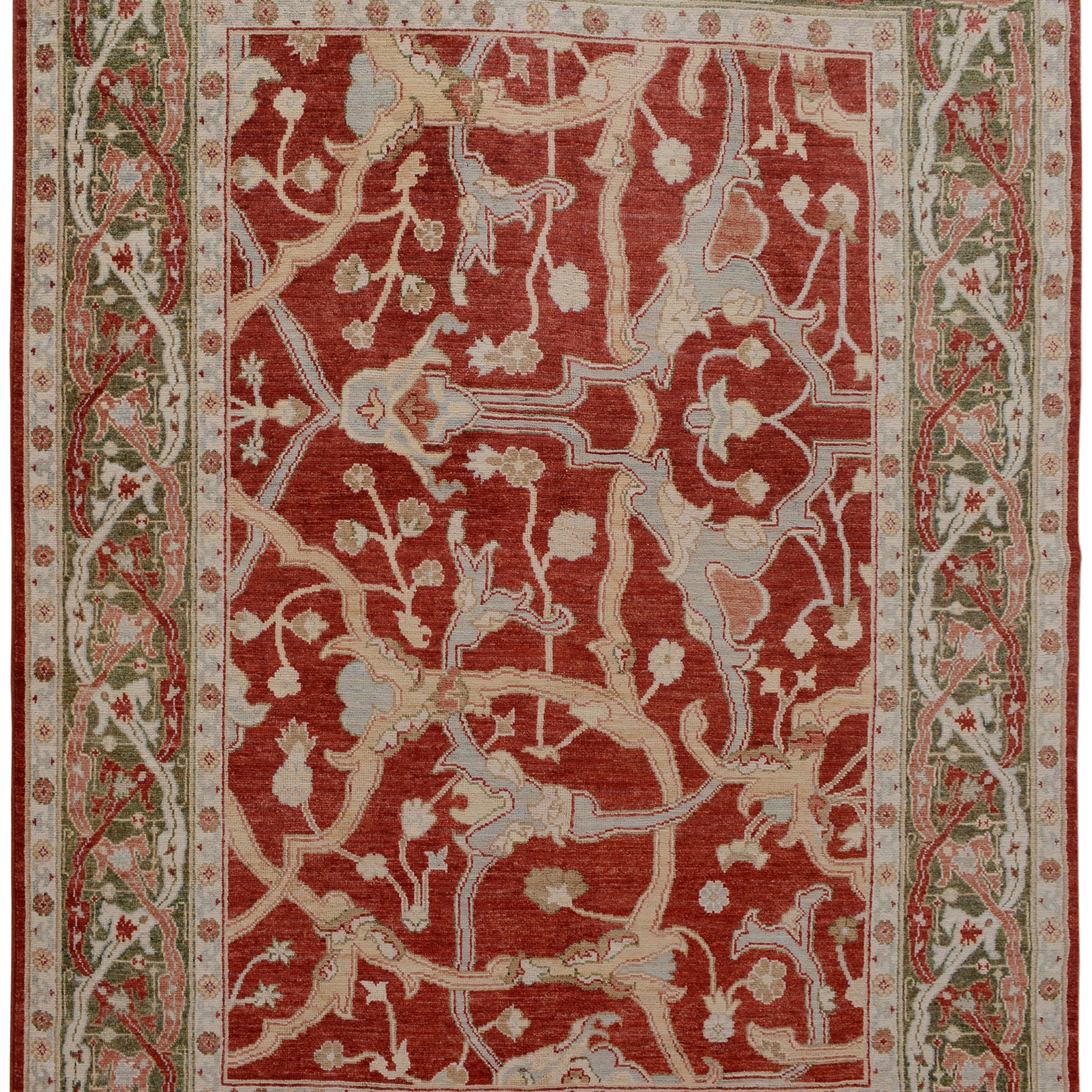 Floral Vegetable Dye Oushak Turkish Oriental Area Rug 8x10