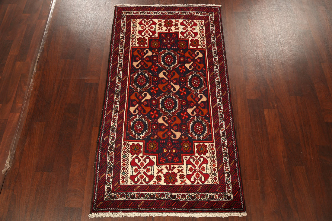 Tribal Geometric Balouch Oriental Area Rug 3x6