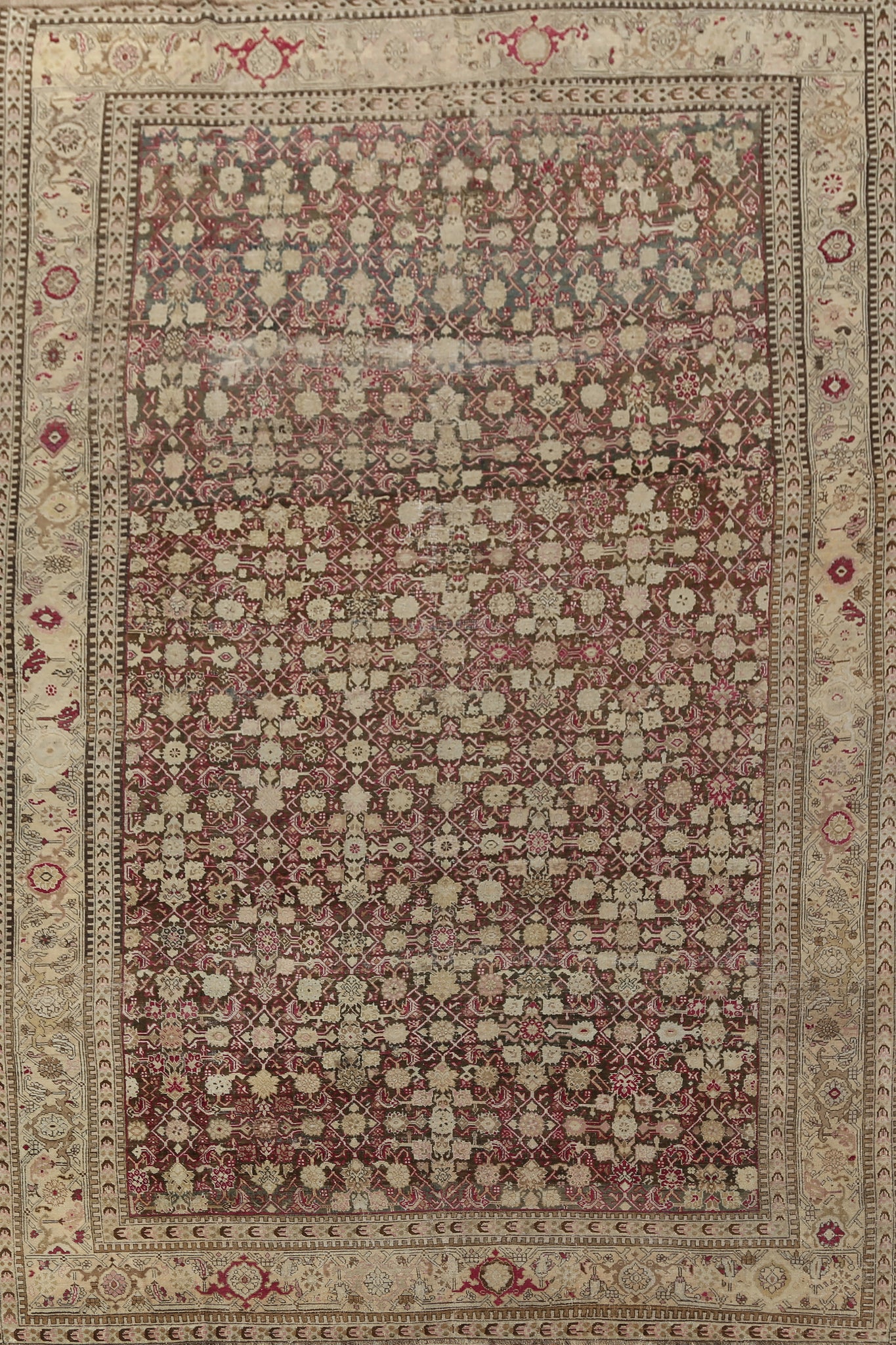 Pre-1900 Antique Karabagh Russian Area Rug 8x13