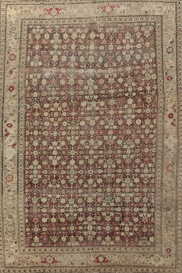 Pre-1900 Antique Karabagh Russian Area Rug 8x13