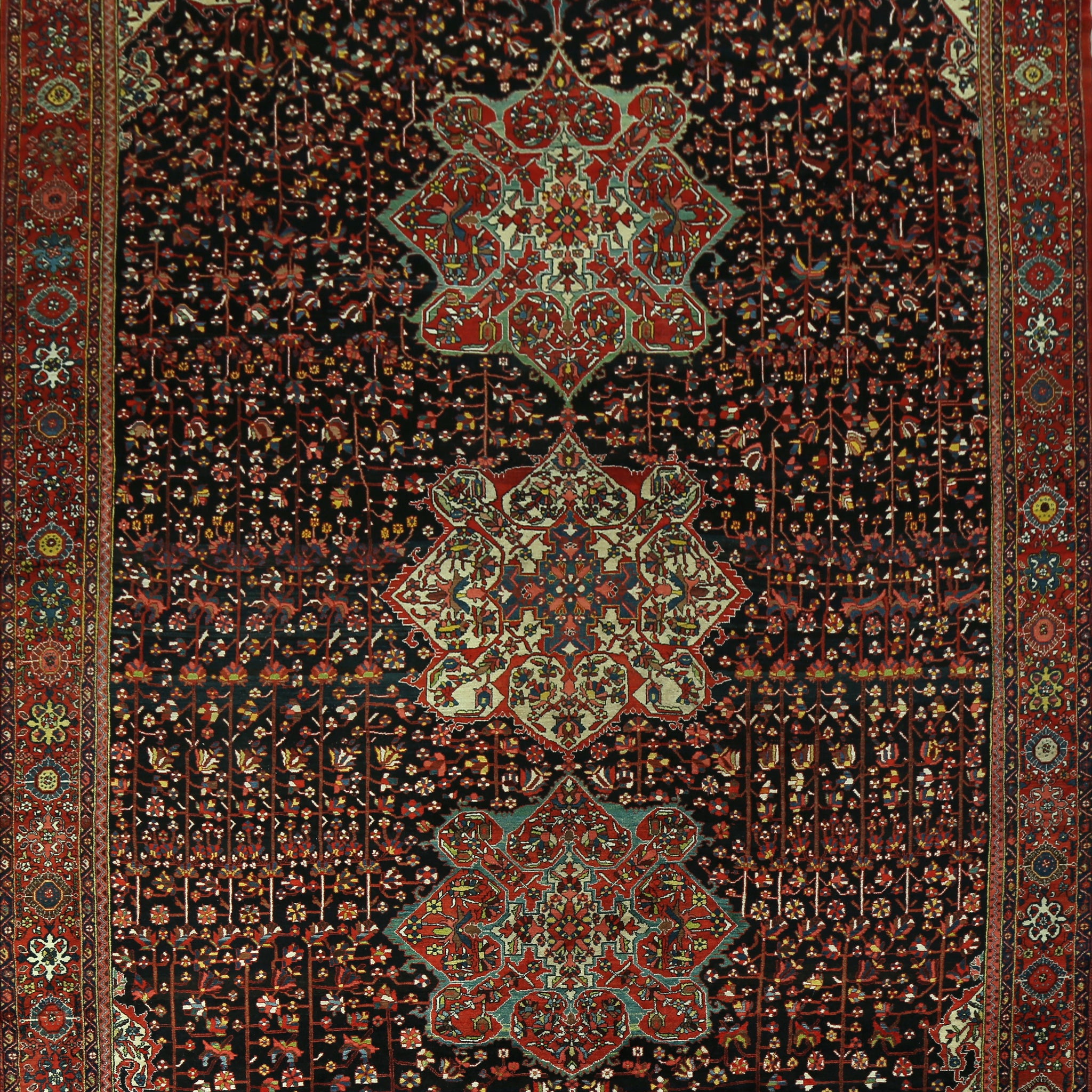 100% Vegetable Dye Bakhtiari Persian Area Rug 12x17 Large
