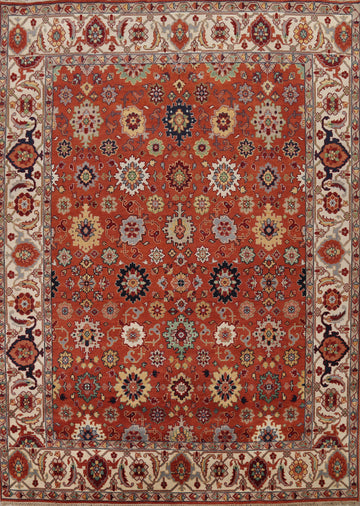 All-Over Floral Heriz Serapi Oriental Area Rug 10x13