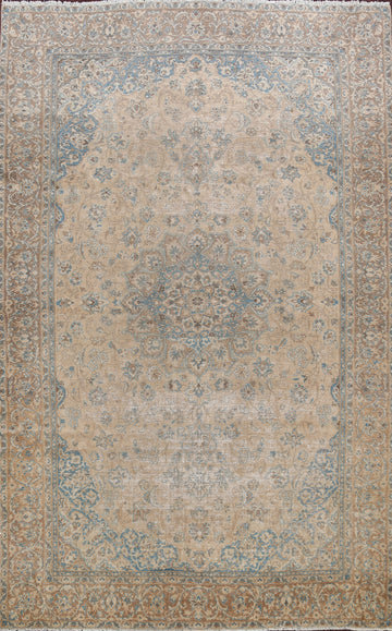 Traditional Floral Mashad Persian Area Rug 9x13