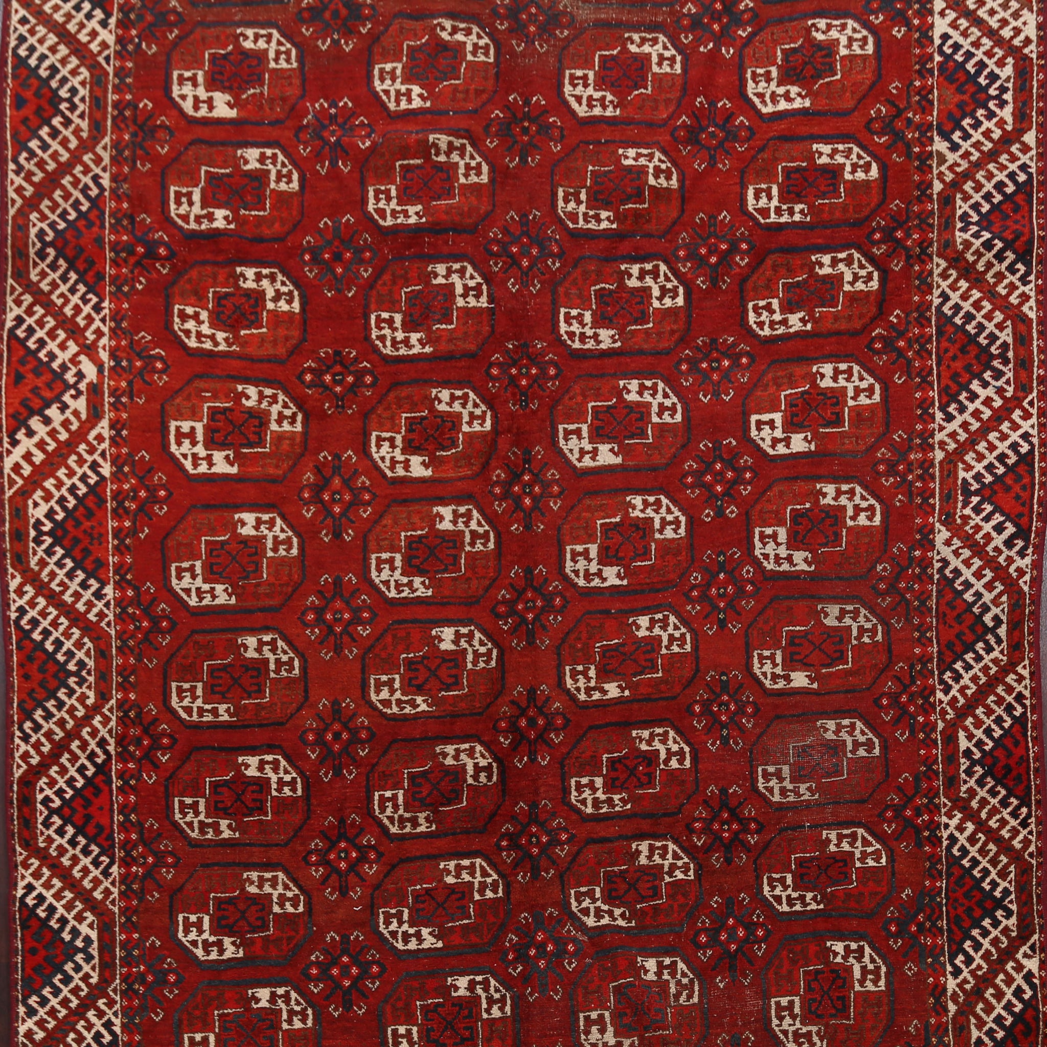 Antique Vegetable Dye Balouch Oriental Area Rug 7x9
