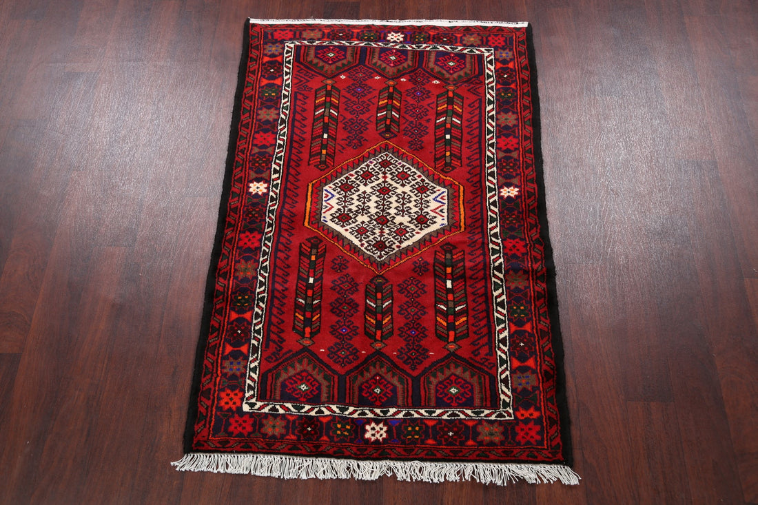 Tribal Hamedan Persian Area Rug 3x5