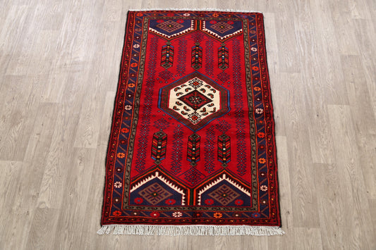 Tribal Hamedan Persian Area Rug 3x5