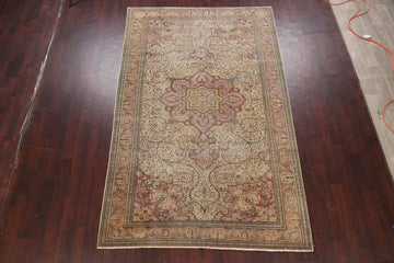 Antique Vegetable Dye Anatolian Turkish Area Rug 6x10