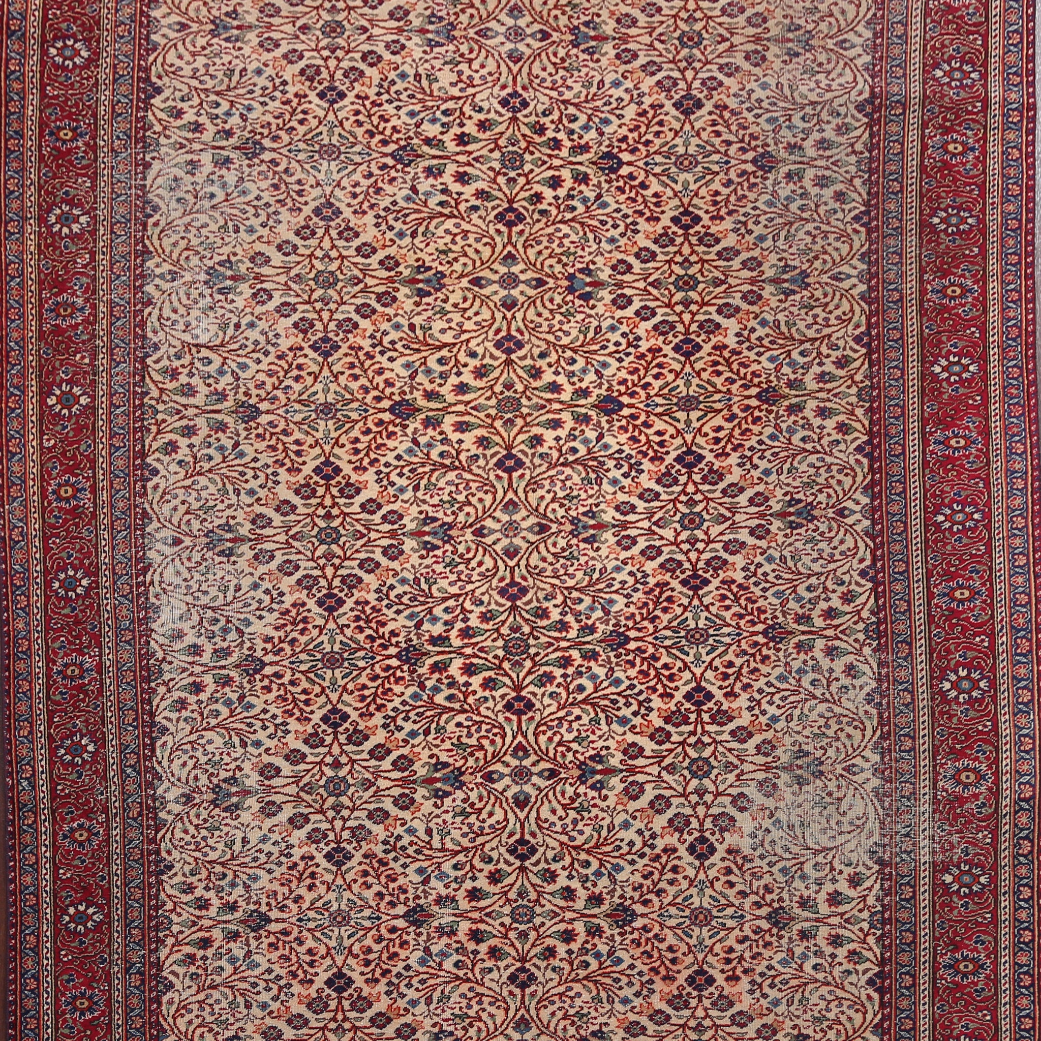 Antique Vegetable Dye Anatolian Turkish Area Rug 6x9