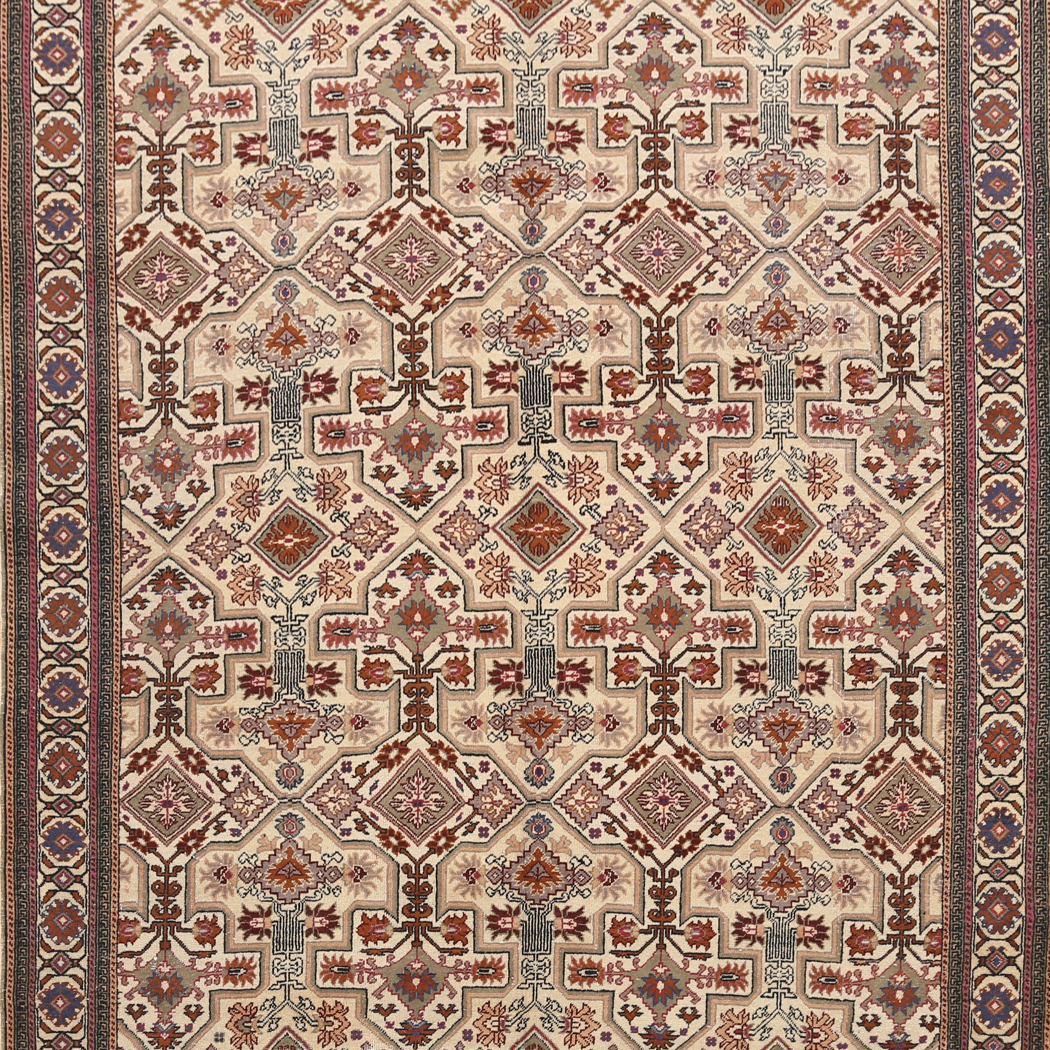 Geometric Anatolian Oriental Area Rug 6x10