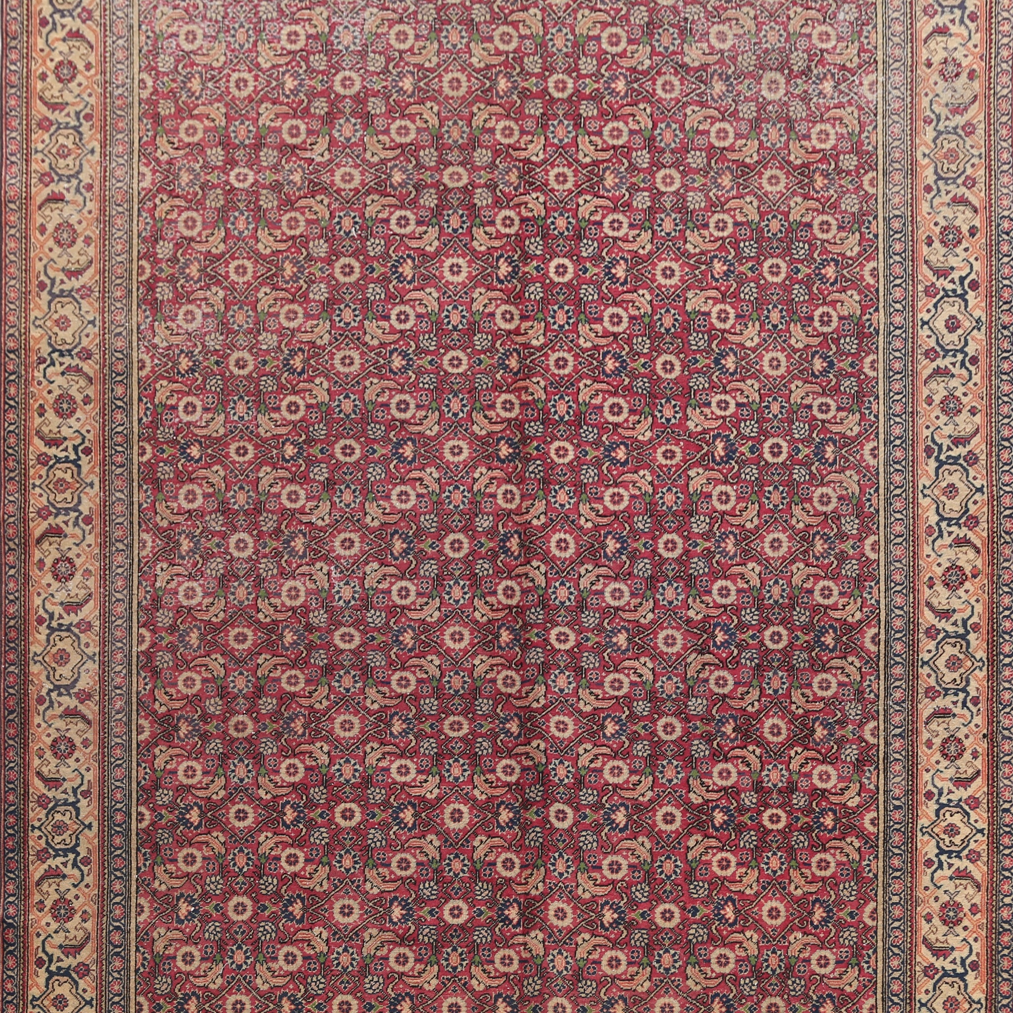 Antique Anatolian Oriental Area Rug 6x10