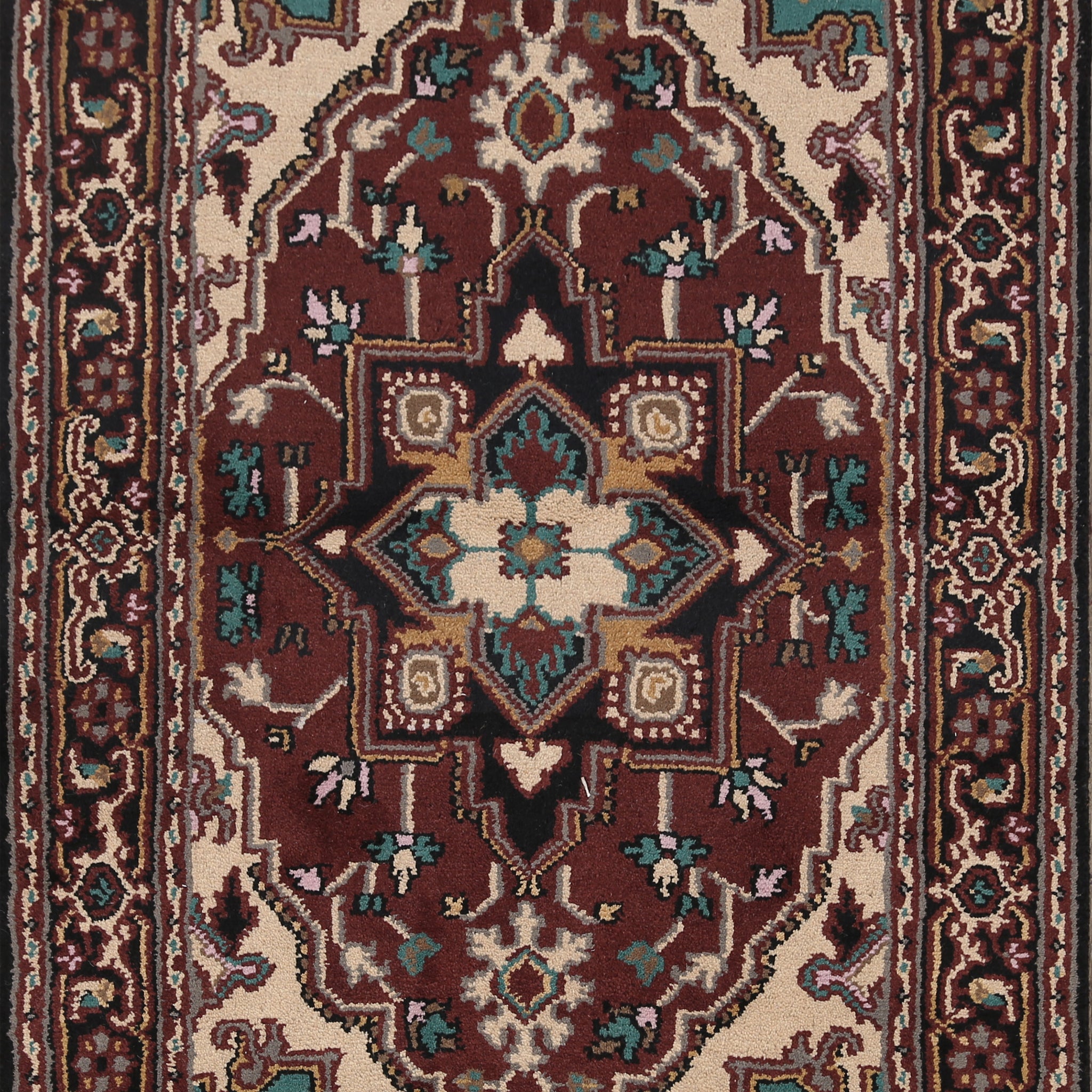 Geometric Heriz Oriental Area Rug 4x6