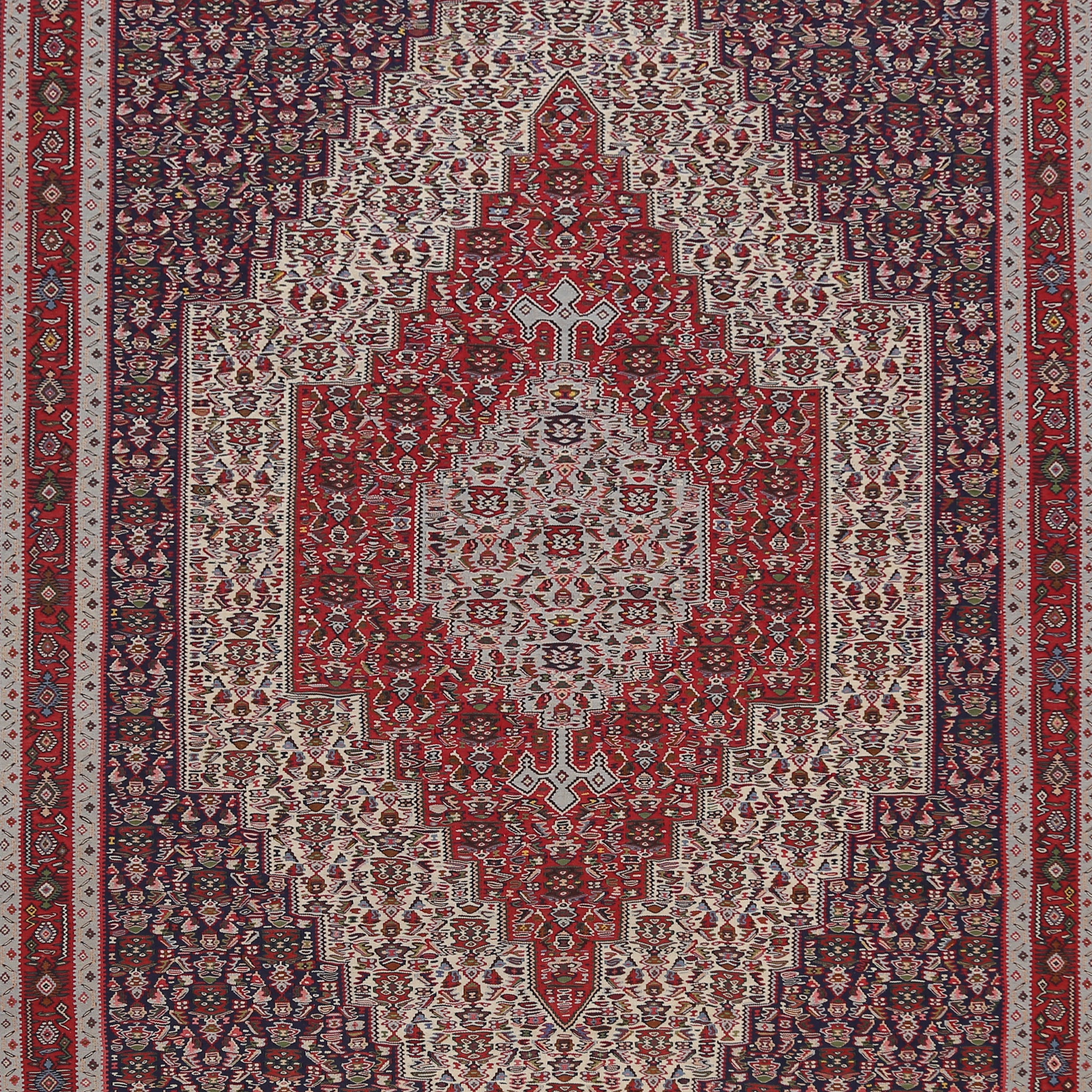 Vegetable Dye Senneh Persian Area Rug 7x10