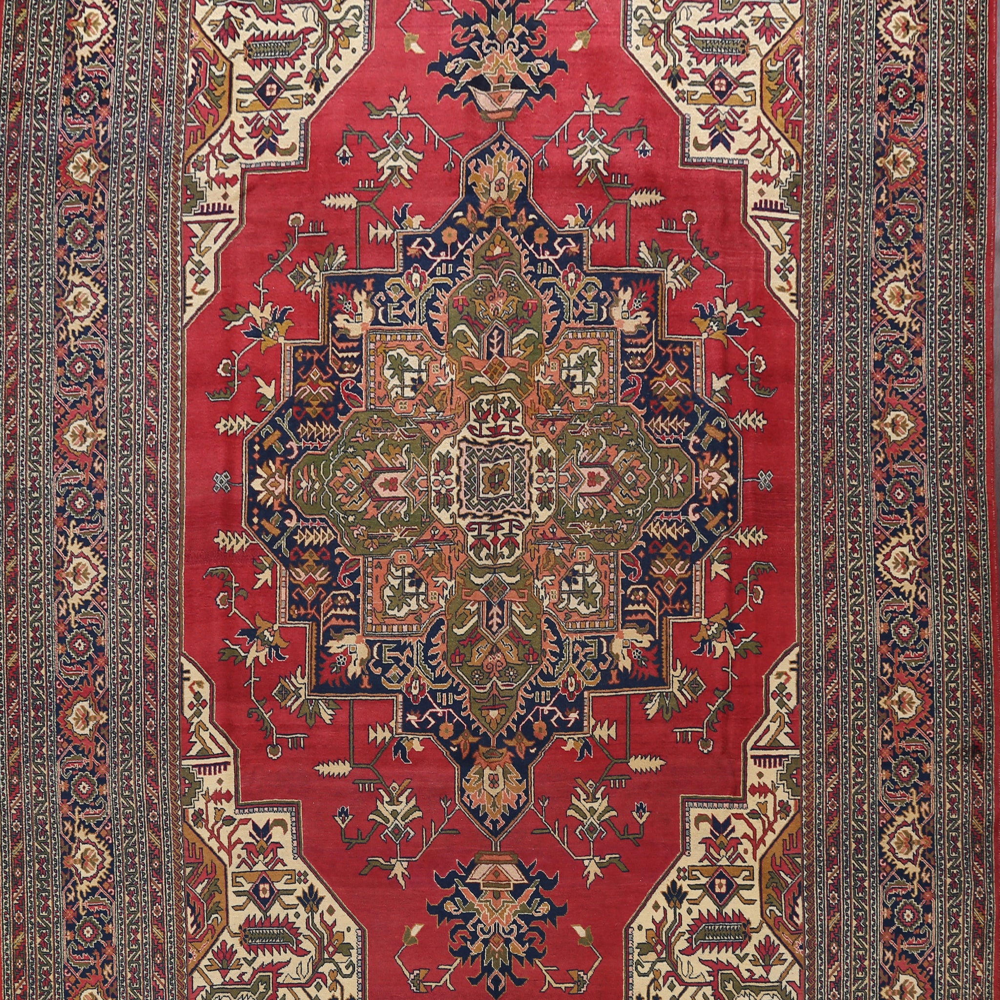 Geometric Tabriz Persian Area Rug 9x13