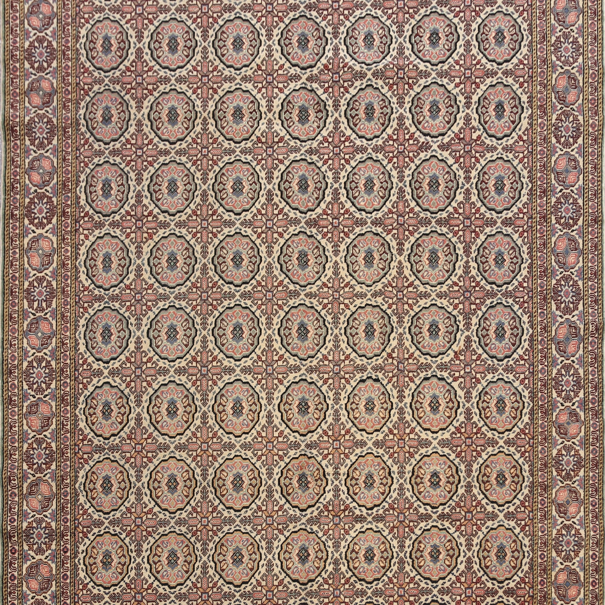 Geometric Anatolian Turkish Area Rug 7x10