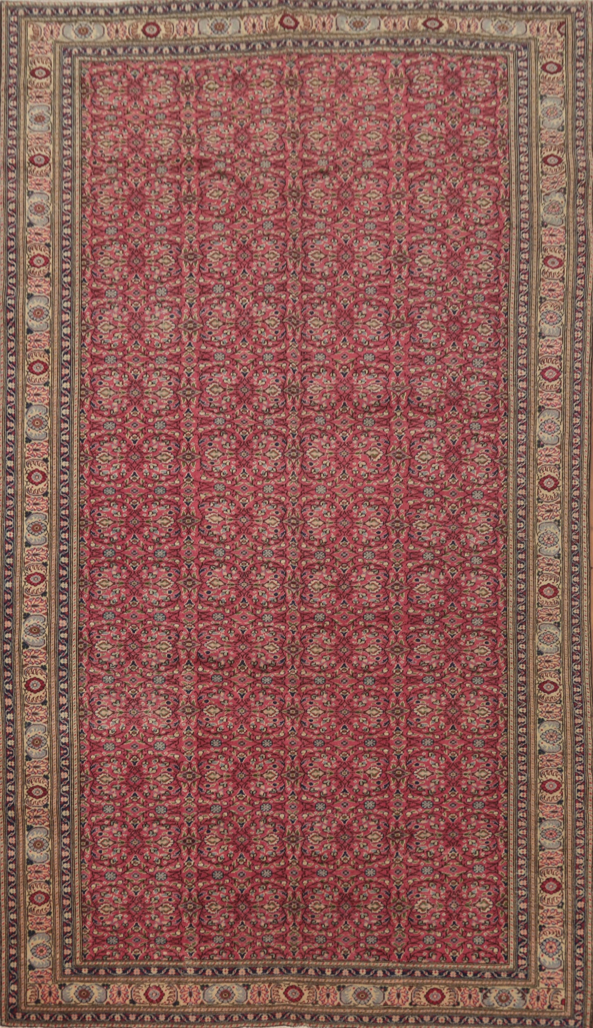 Antique 100% Vegetable Dye Anatolian Turkish Area Rug 6x10