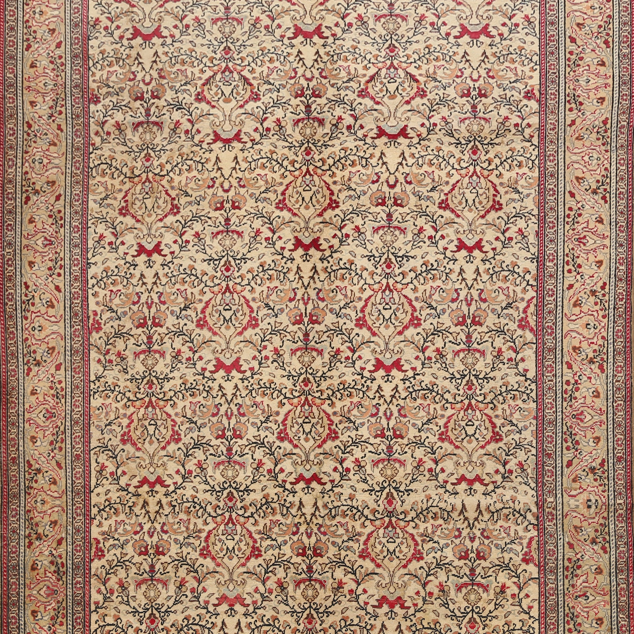 Floral Anatolian Turkish Area Rug 7x10
