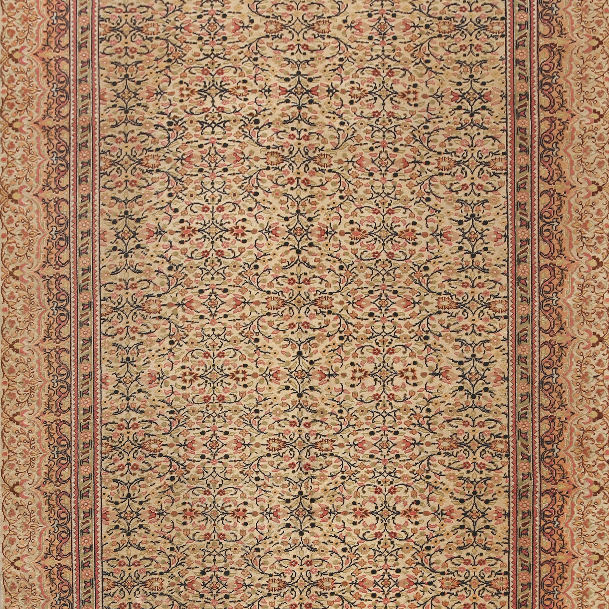 Floral Turkish Anatolian Oriental Area Rug 7x10