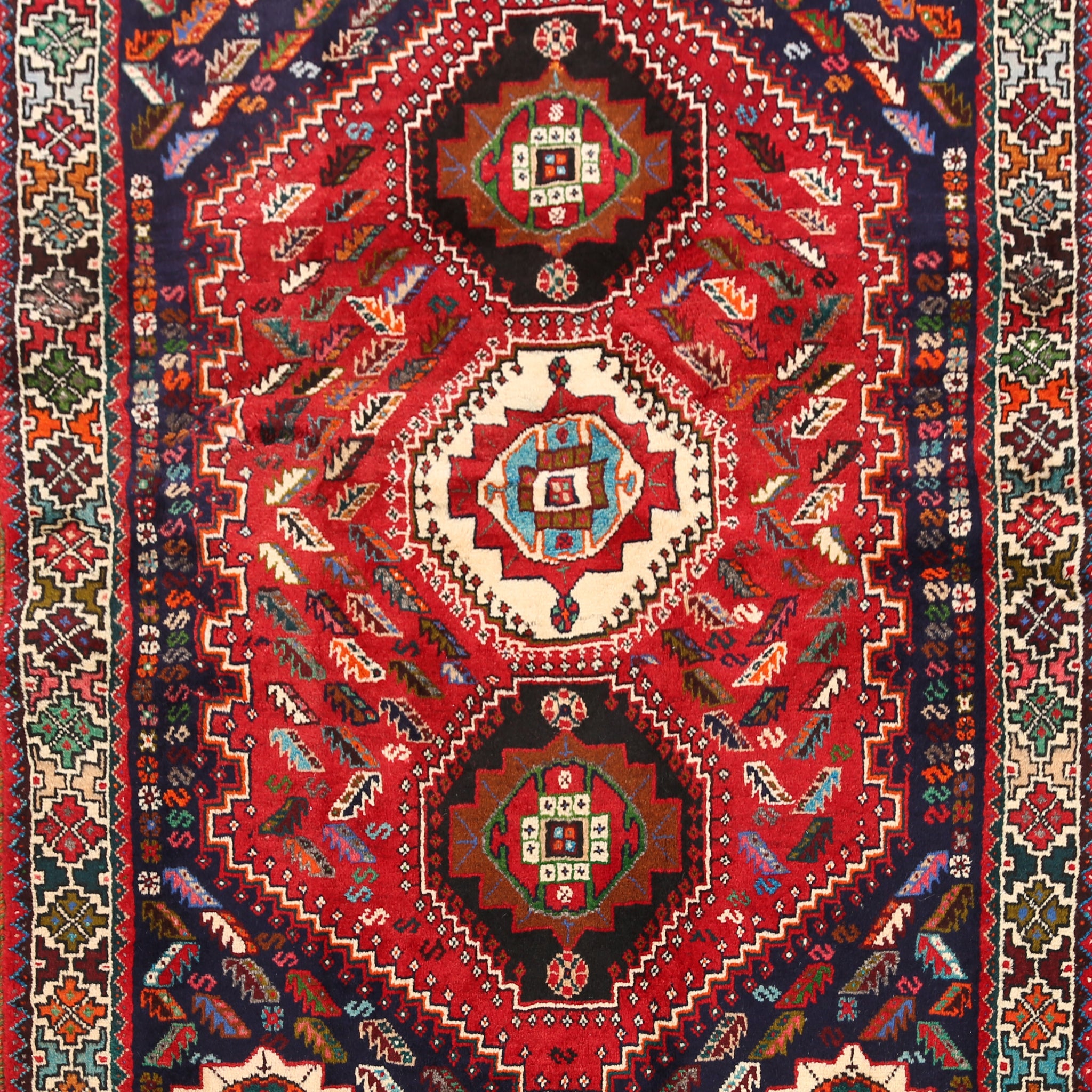Geometric Shiraz Persian Area Rug 4x6