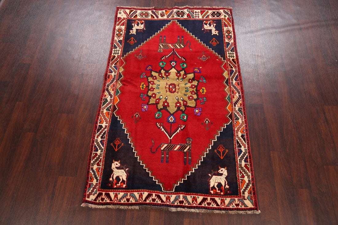 Tribal Kashkoli Persian Area Rug 4x6