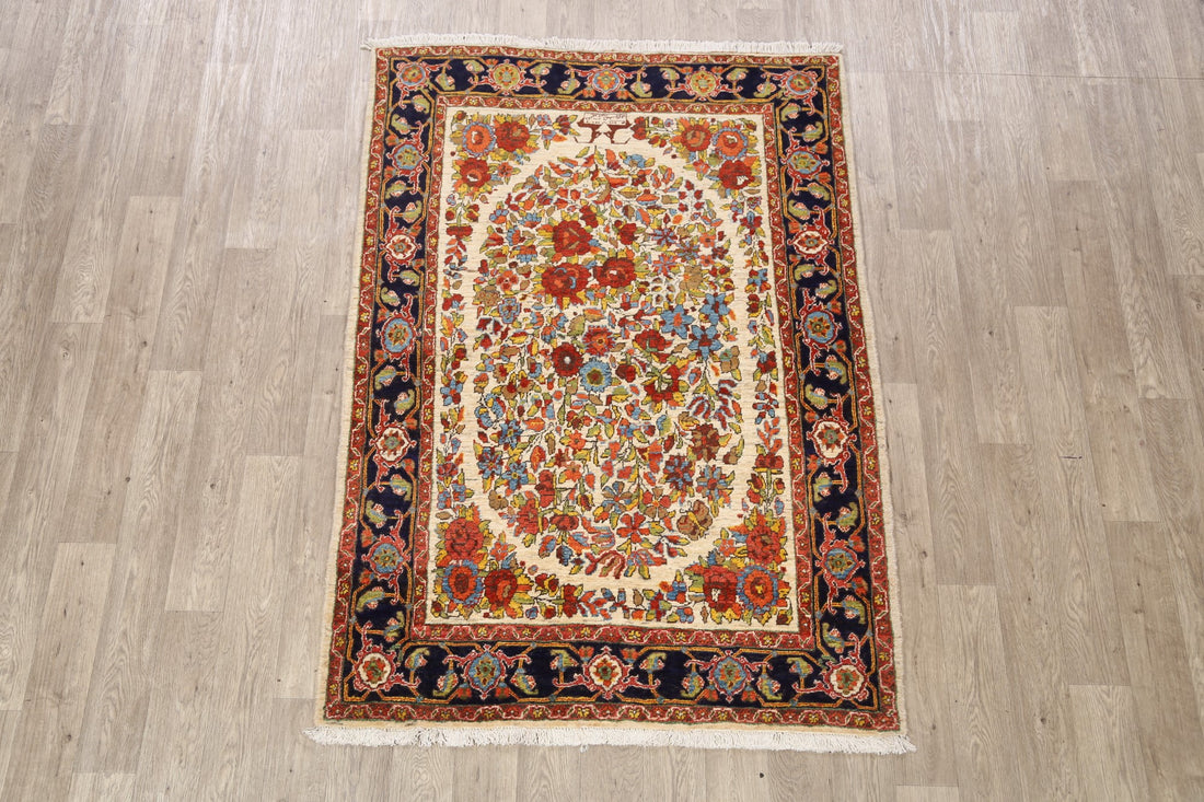 100% Vegetable Dye Bakhtiari Persian Area Rug 5x6