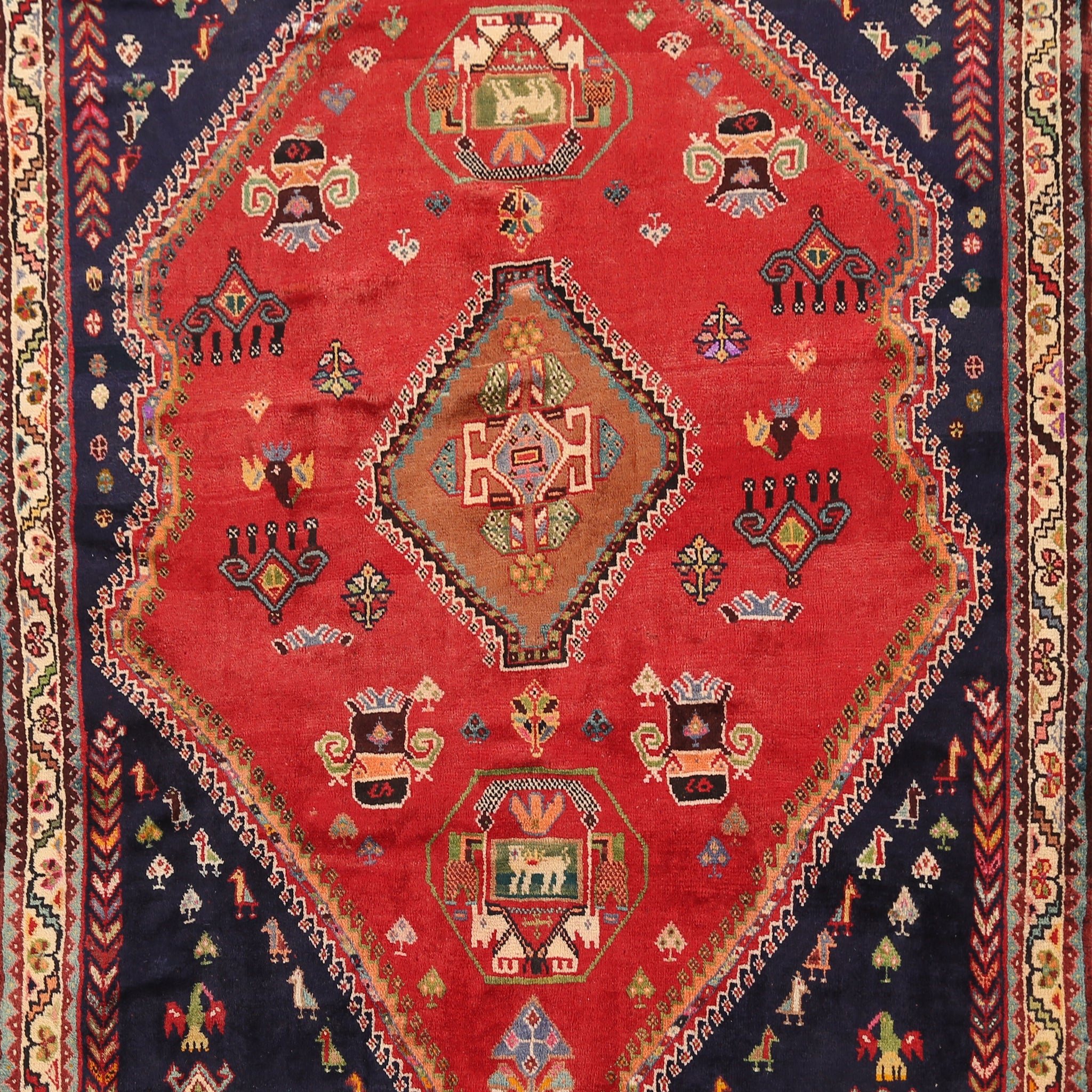 Abadeh Nafar Persian Area Rug 4x5