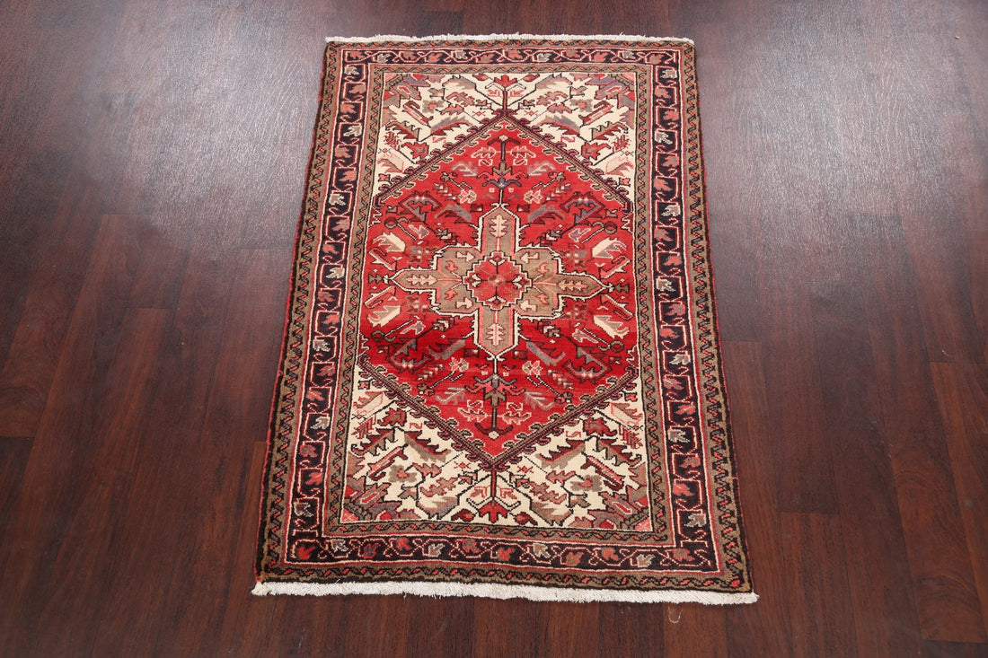 Geometric Heriz Persian Area Rug 3x5