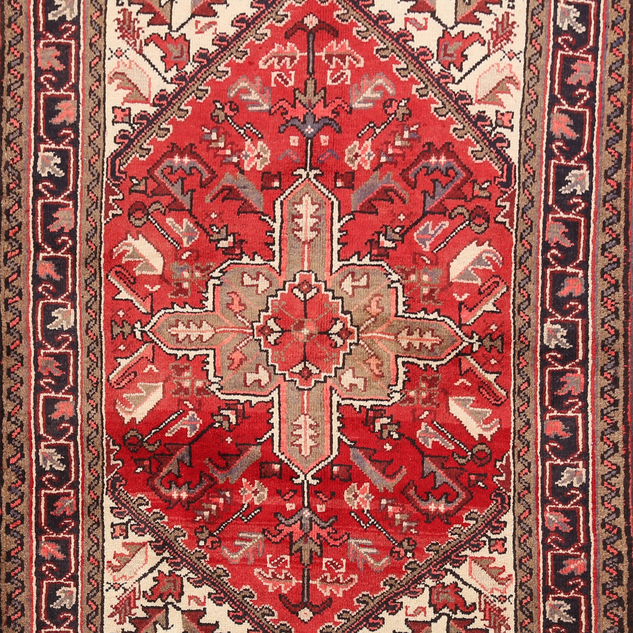 Geometric Heriz Persian Area Rug 3x5