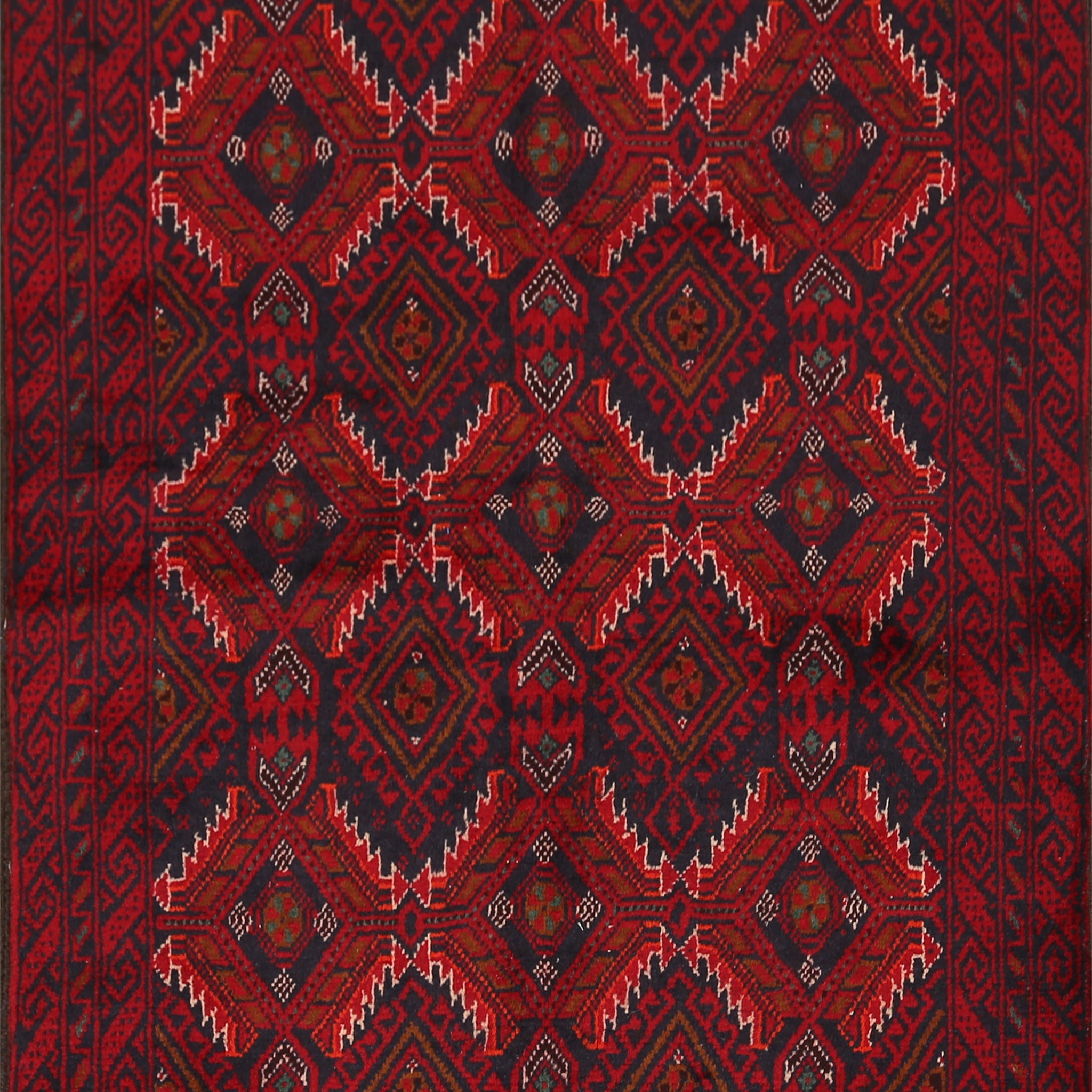 Balouch Afghan Oriental Area Rug 3x6