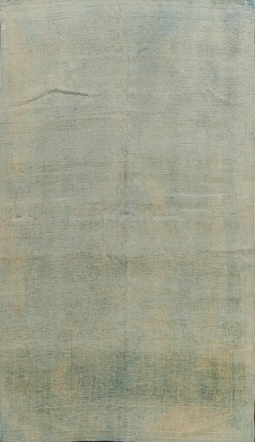 Muted Distressed Oushak Egyptian Area Rug 7x11