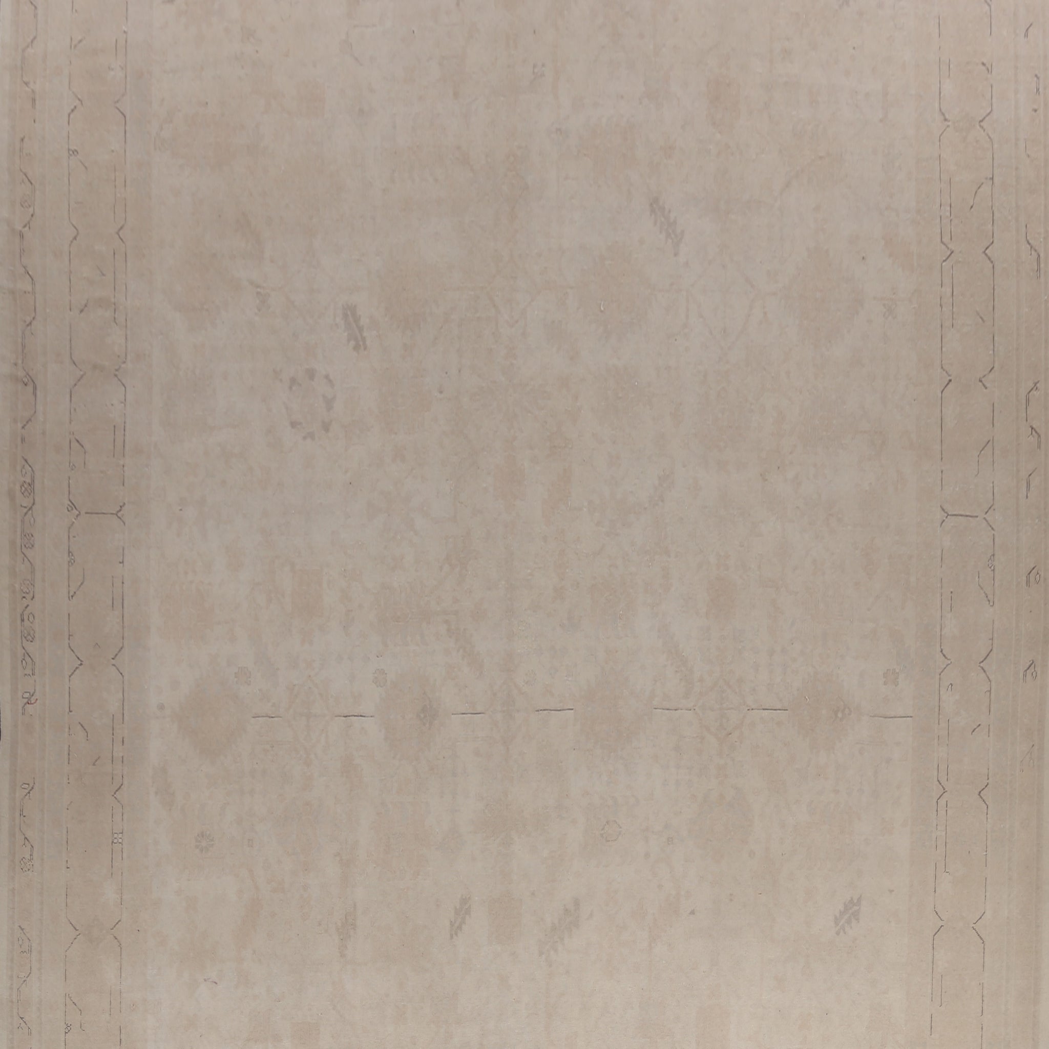 Antique Sultanabad Vegetable Dye Persian Area Rug 14x23