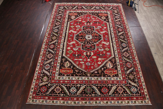 Geometric Heriz Serapi Vegetable Dye Oriental Area Rug 10x14