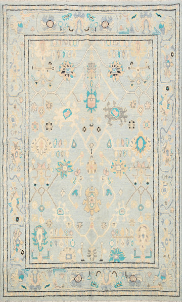All-Over Oushak Oriental Area Rug 5x7
