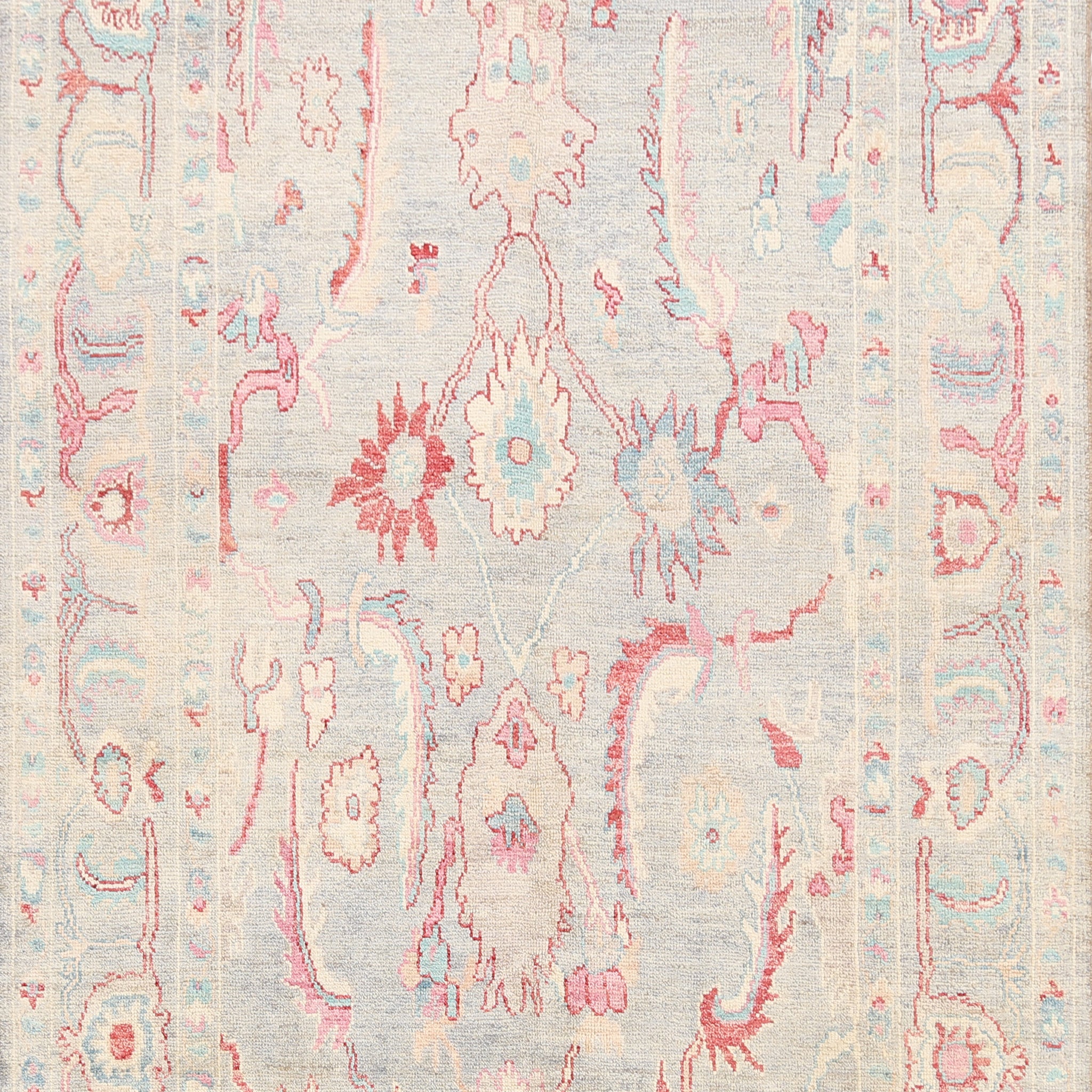 Floral Oushak Oriental Area Rug 6x9