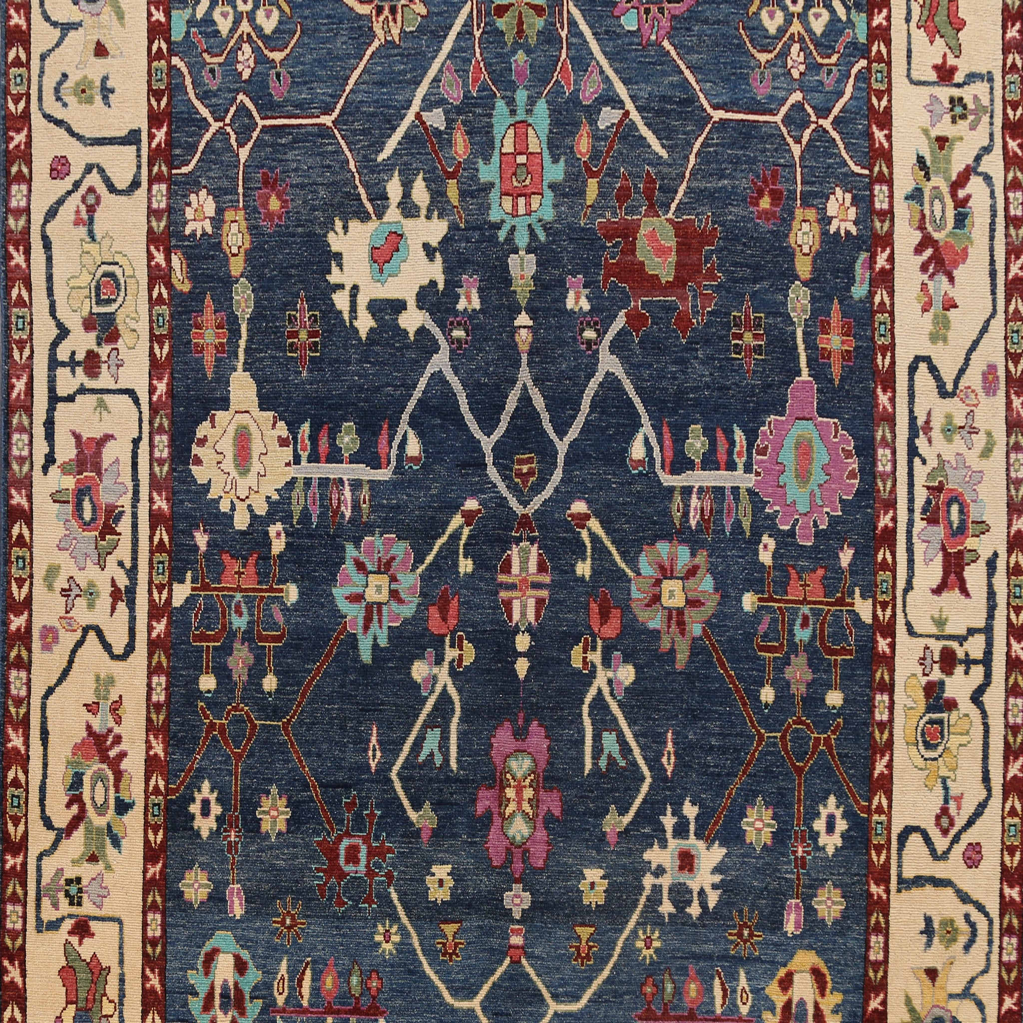 Authentic Oushak Turkish Oriental Area Rug 9x11