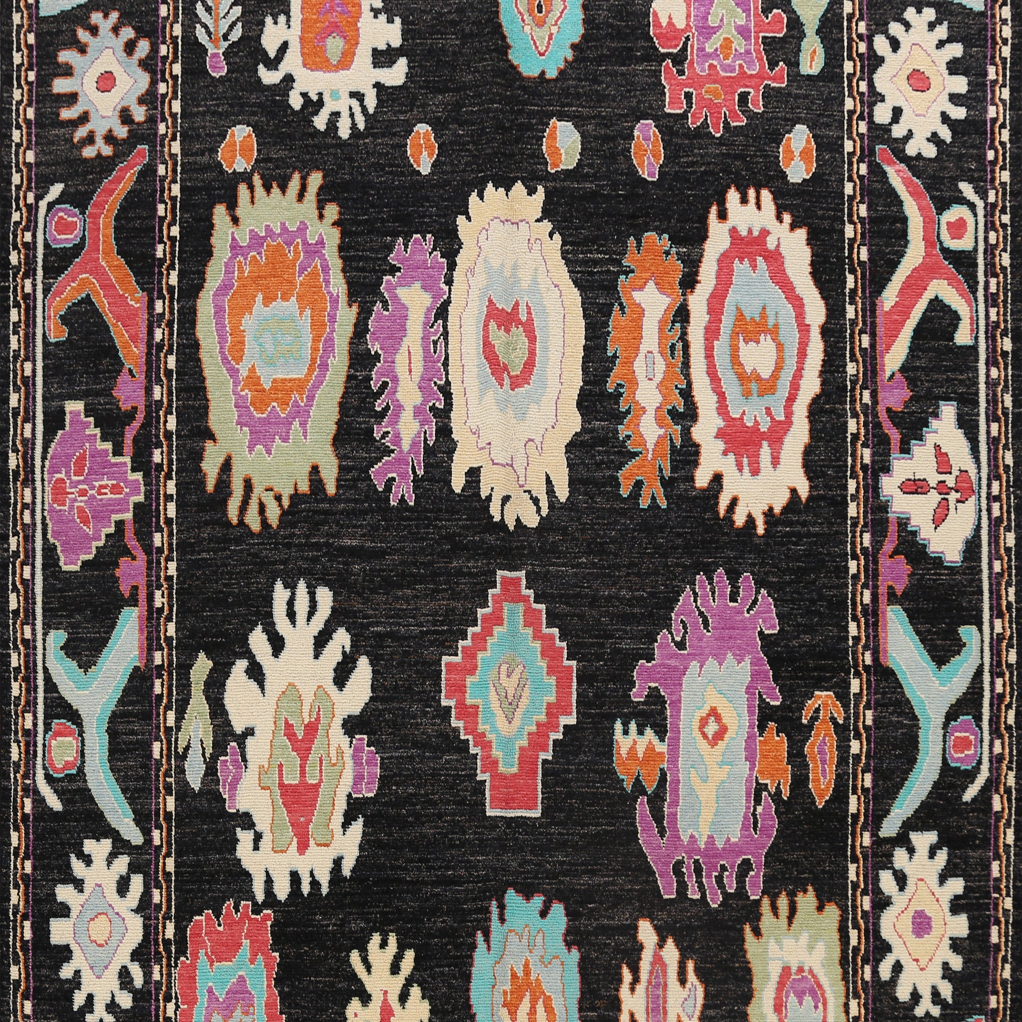 All-Over Authentic Oushak Turkish Oriental Area Rug 9x11