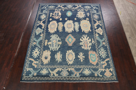 Navy Blue Authentic Oushak Turkish Oriental Area Rug 9x11