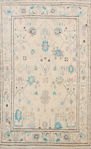 Floral Oushak Oriental Area Rug 5x6