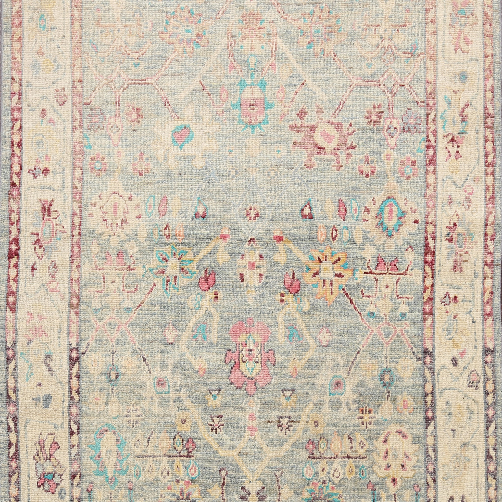 Floral Oushak Oriental Area Rug 5x6