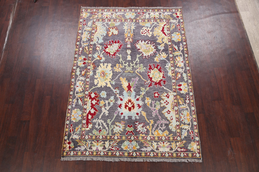 Floral Oushak Oriental Area Rug 5x8