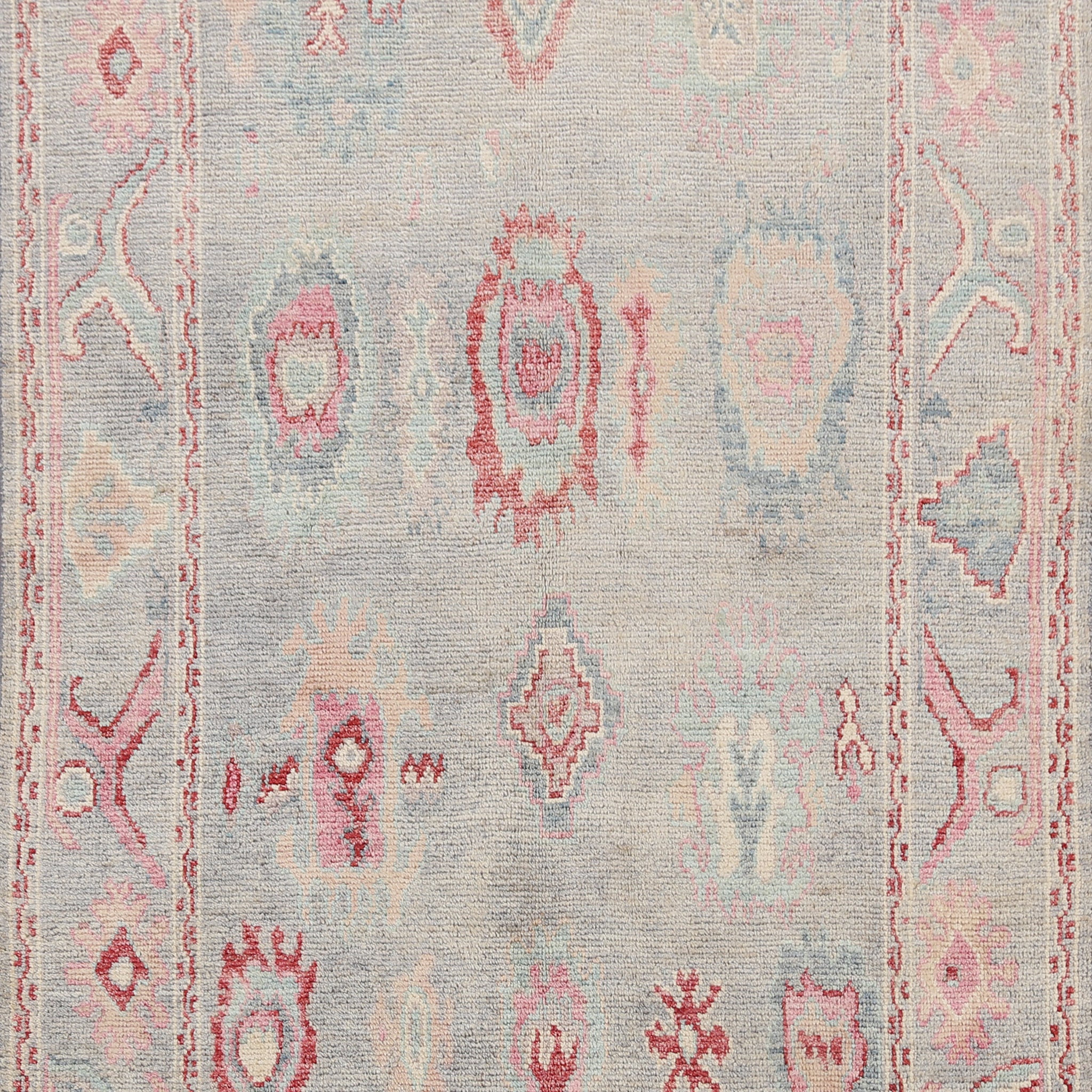 Geometric Authentic Oushak Turkish Oriental Area Rug 5x7